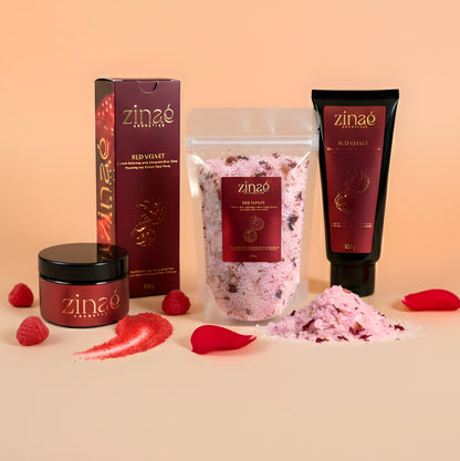 Coffret Trio Red Velvet | Éclat & Douceur